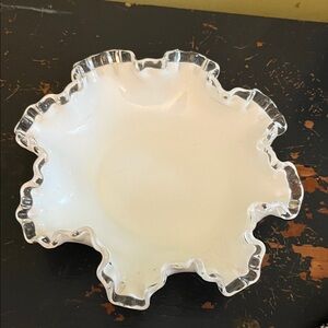 Two Fenton candy dishes